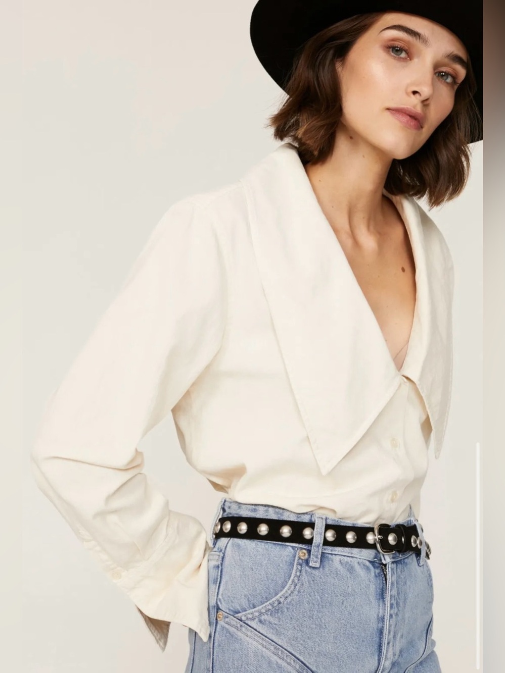 WeWoreWhat Dani Shirt in Ivory 🤍 - Picture 8 of 8